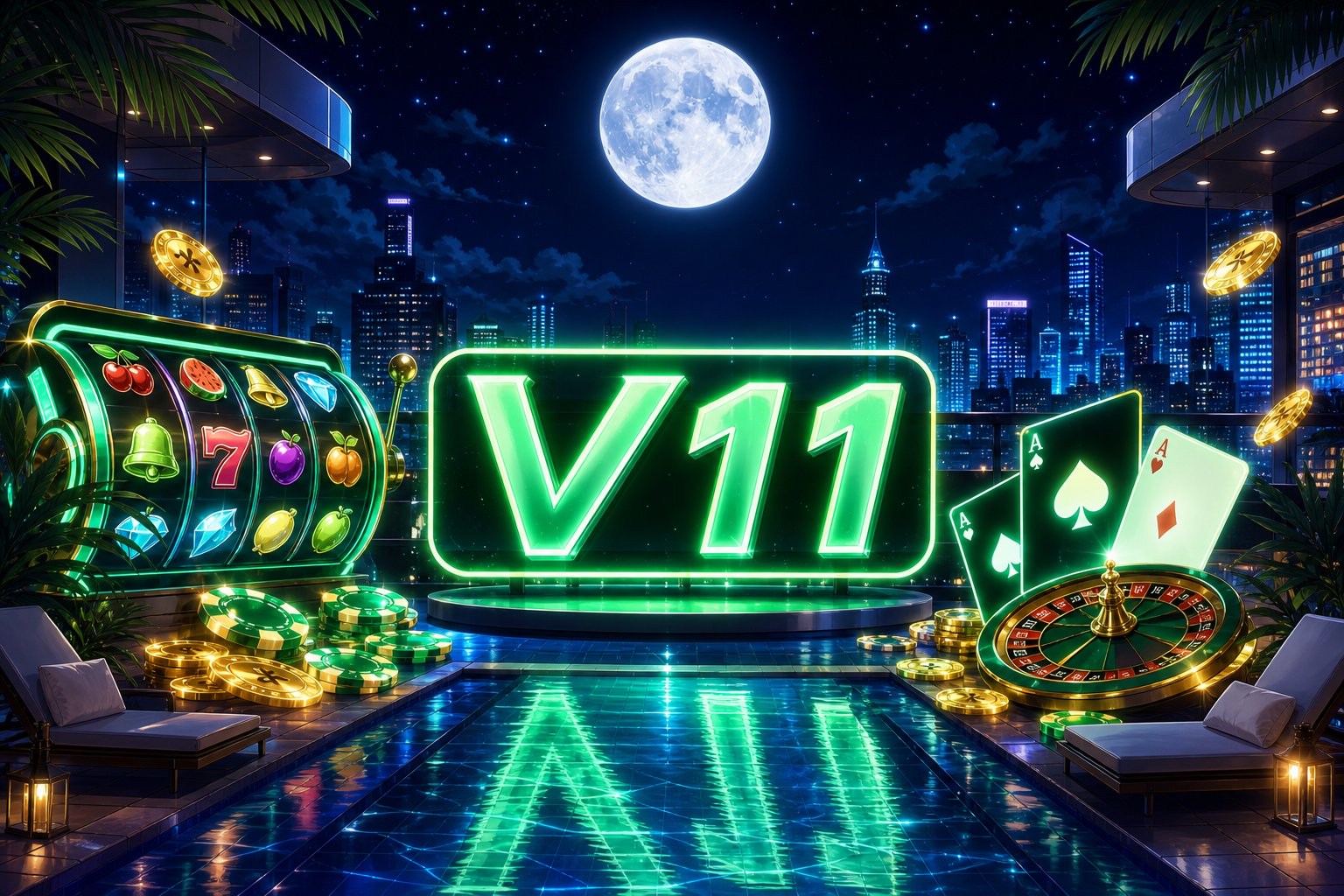 Tampilan antarmuka Fortune Gems 2 dengan gulungan permata dan panel ronde di V11
